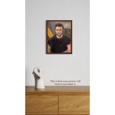 Portrait of Volodymyr Zelensky, oil, canvas on cardboard, 30*40 cm, buy in Ukraine, Kyiv, delivery to any country